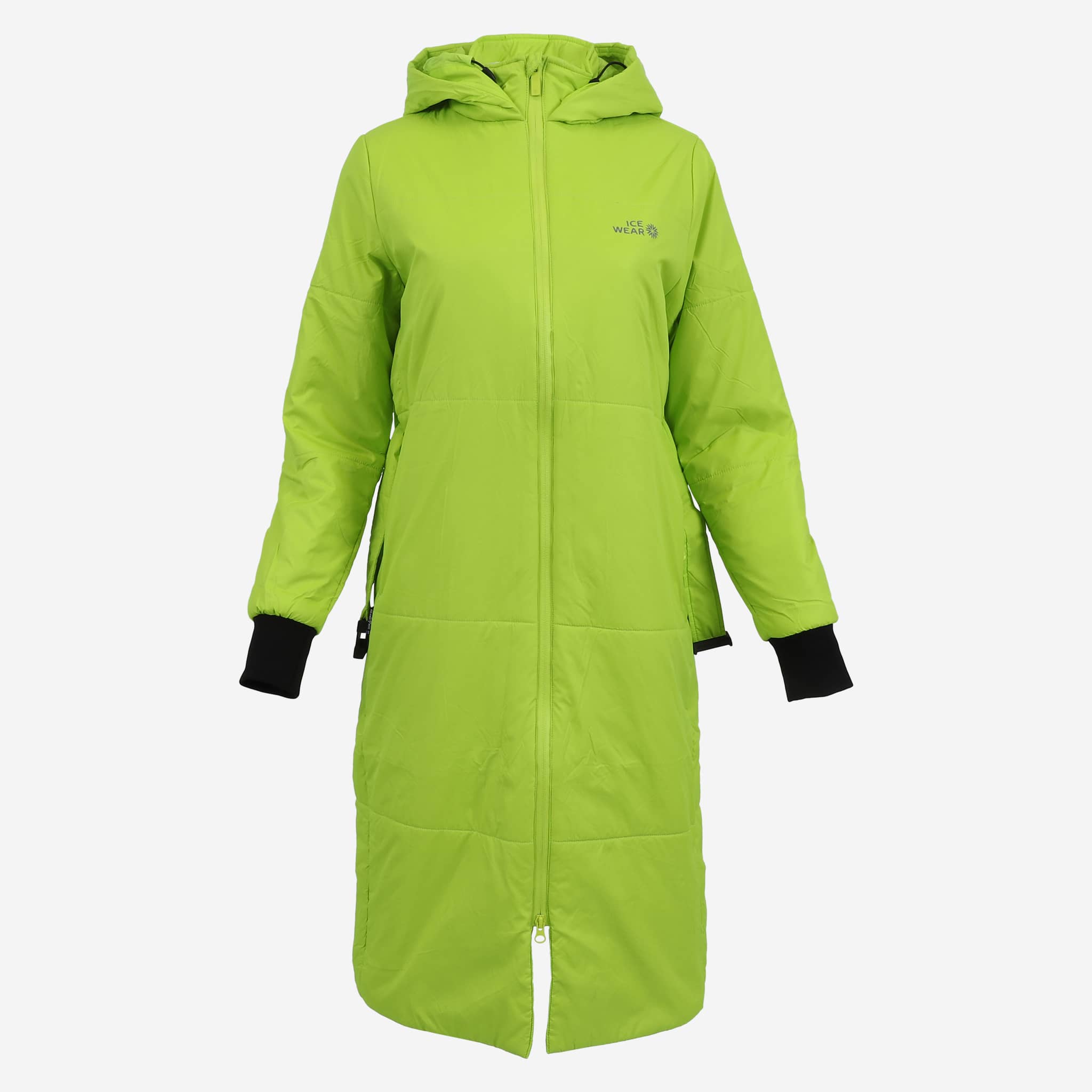HVALEYRARHRAUN hooded wool insulated coat